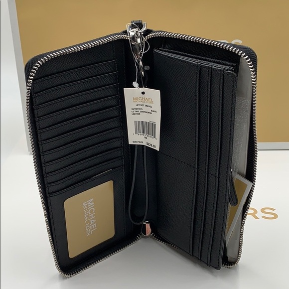 MICHAEL KORS Jet Set Travel Continental Zip Black - Picture 11 of 13